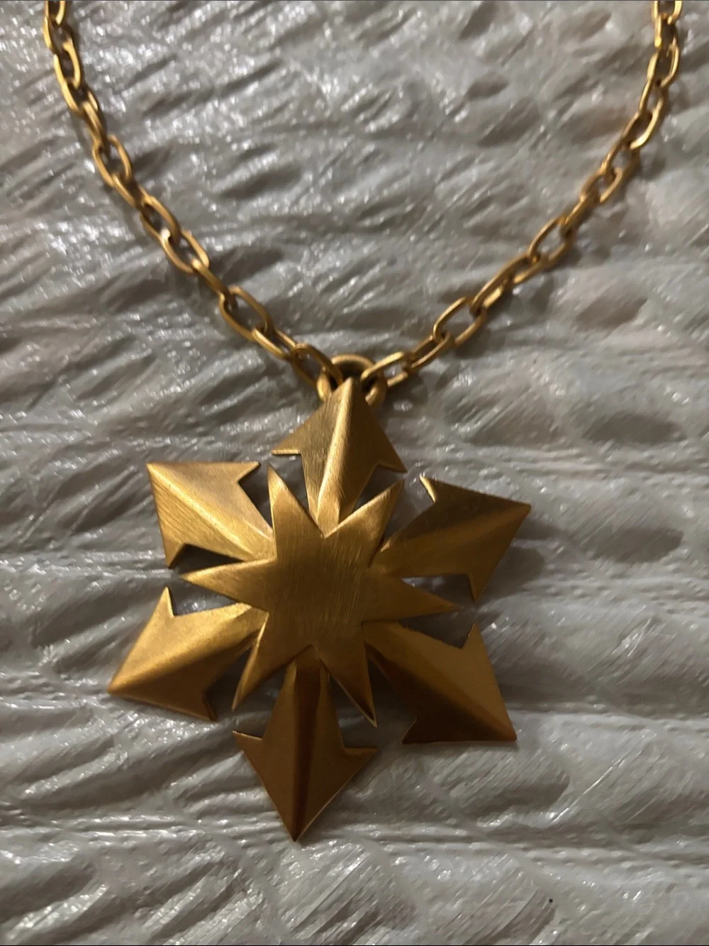 Gold Starburst Statement Necklace - Women Jewelry
